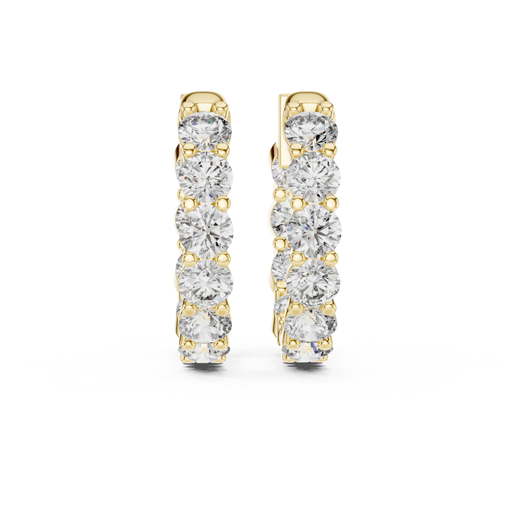 “Brilliant Inside-Out Diamond Hoops for Women”