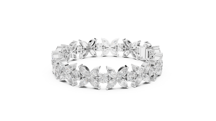 Diamond ring with a white background