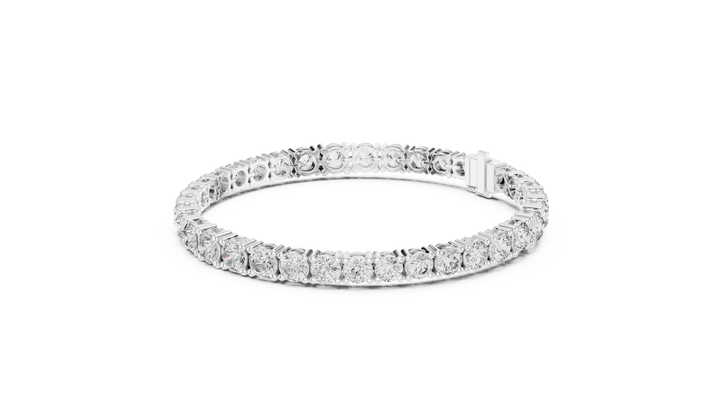 Diamond bracelet on a white background
