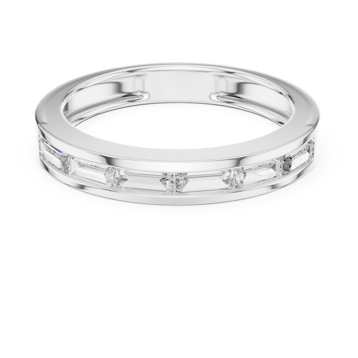 14KT White Gold Baguette-cut diamond shape  RING
