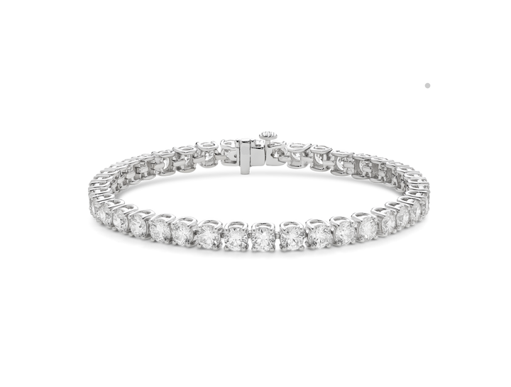 Lab-Grown Diamond Large Tennis Bracelet - E,F color, 6.5" length | White