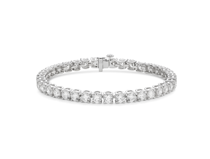Lab-Grown Diamond Large Tennis Bracelet - 7" length | White