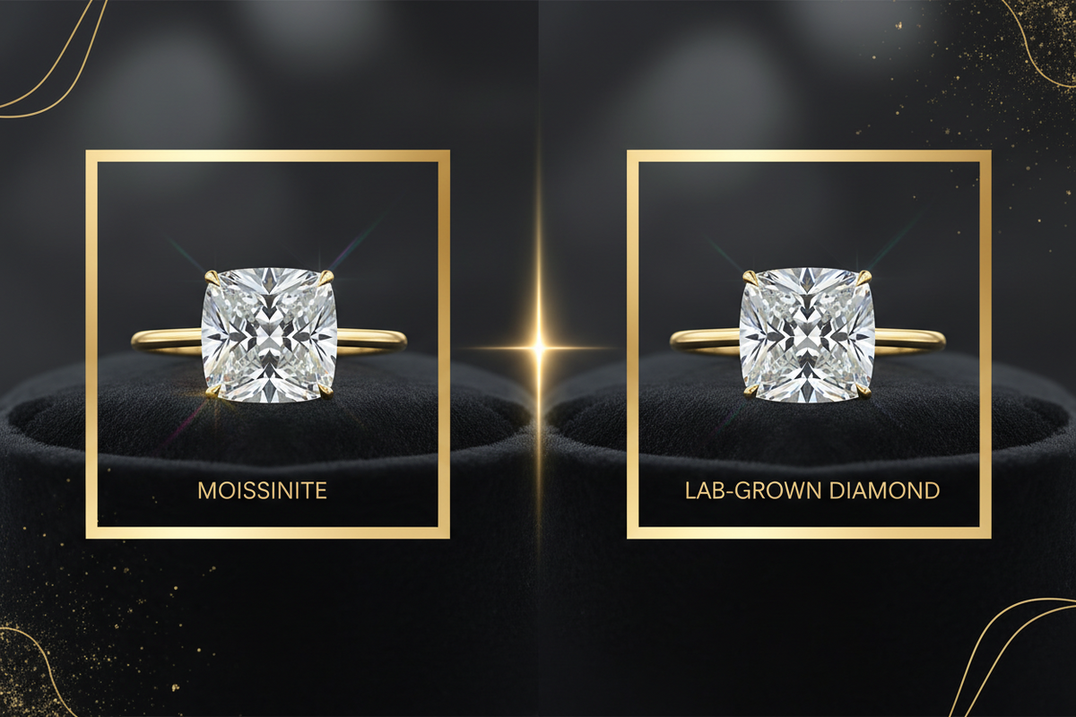Moissanite vs Lab-Grown Diamonds: Key Differences Explained – Cali Jewels