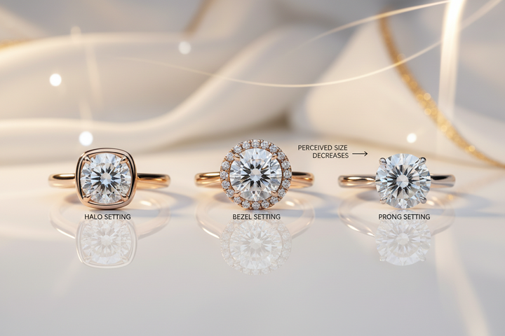 The Psychological Trick Behind Why Small Diamonds Look Bigger in Certain Settings