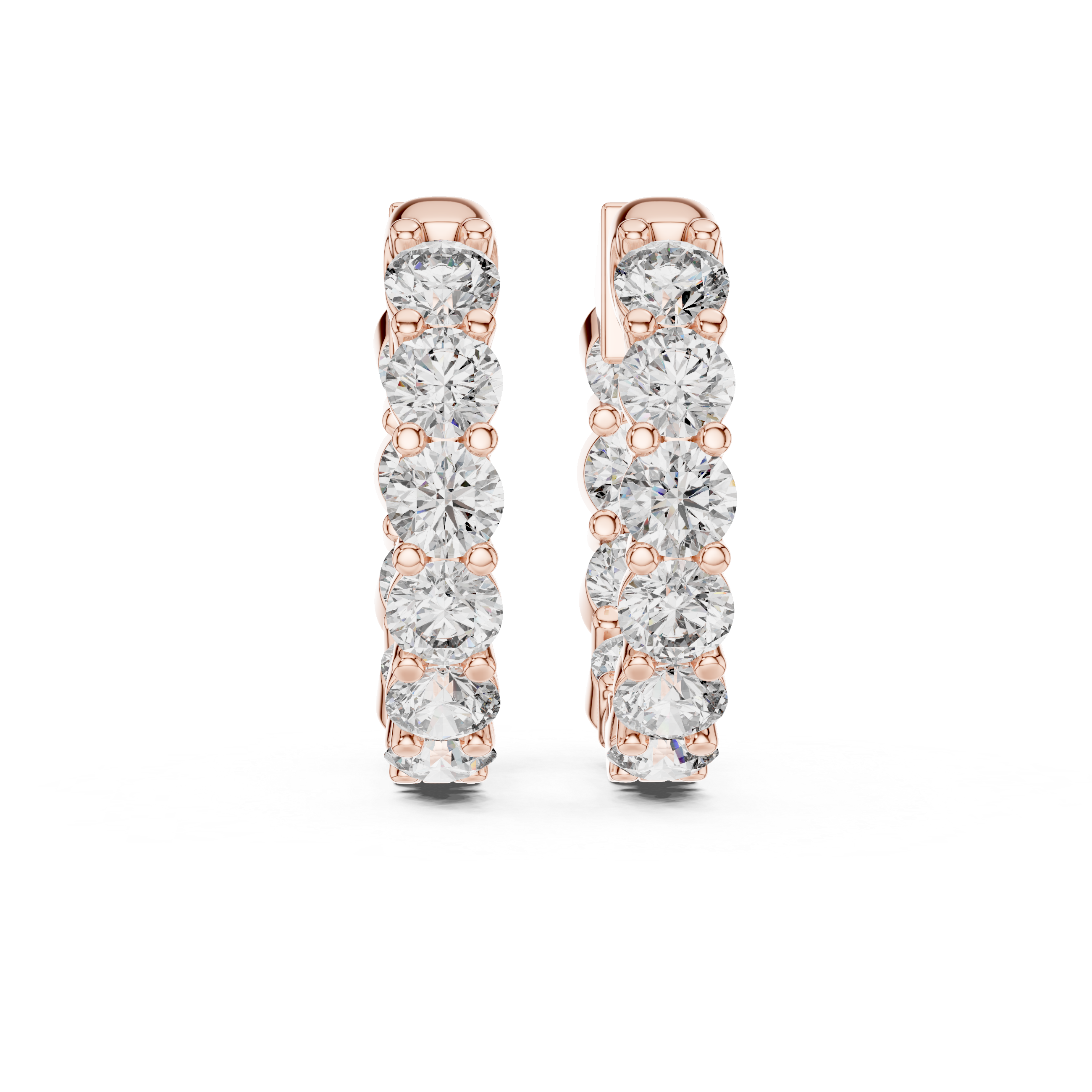 “Brilliant Inside-Out Diamond Hoops for Women”