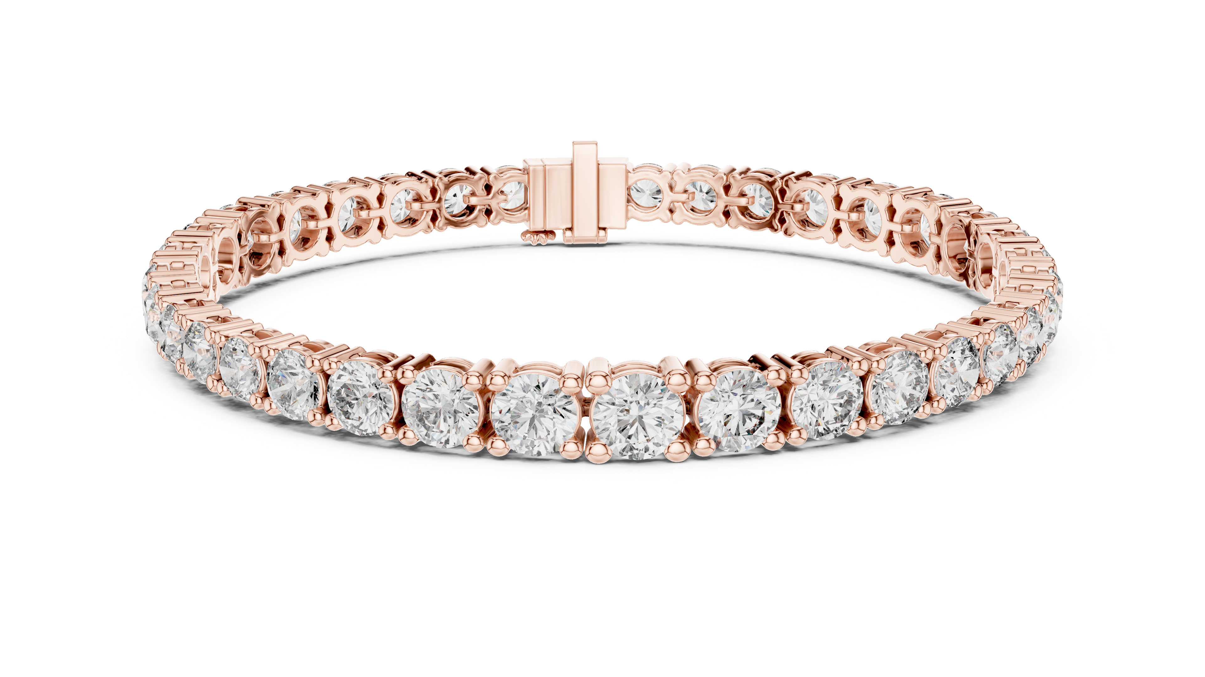 Glamour in Motion 14-KT Premium White Gold 0.25-CT Diamond Bracelet