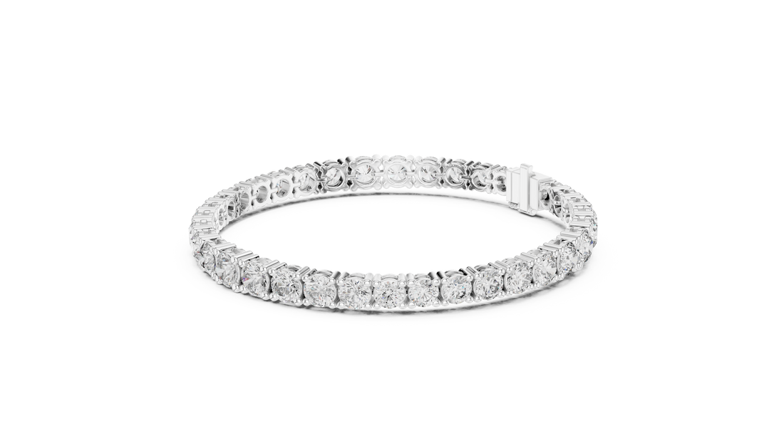 Glamour in Motion 14-KT Premium White Gold 0.25-CT Diamond Bracelet
