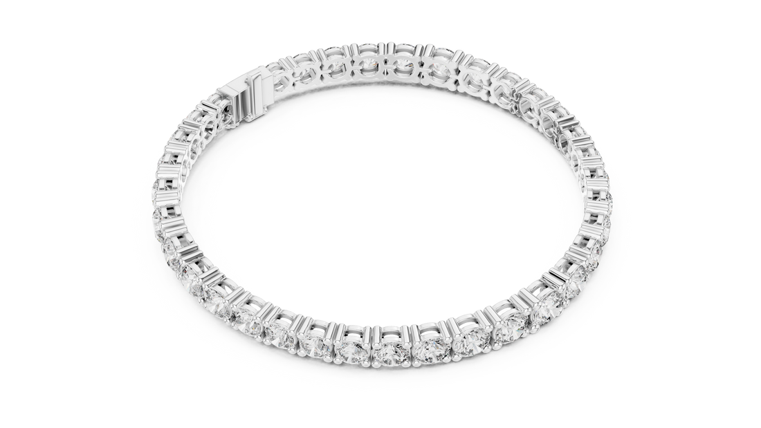 Glamour in Motion 14-KT Premium White Gold 0.25-CT Diamond Bracelet