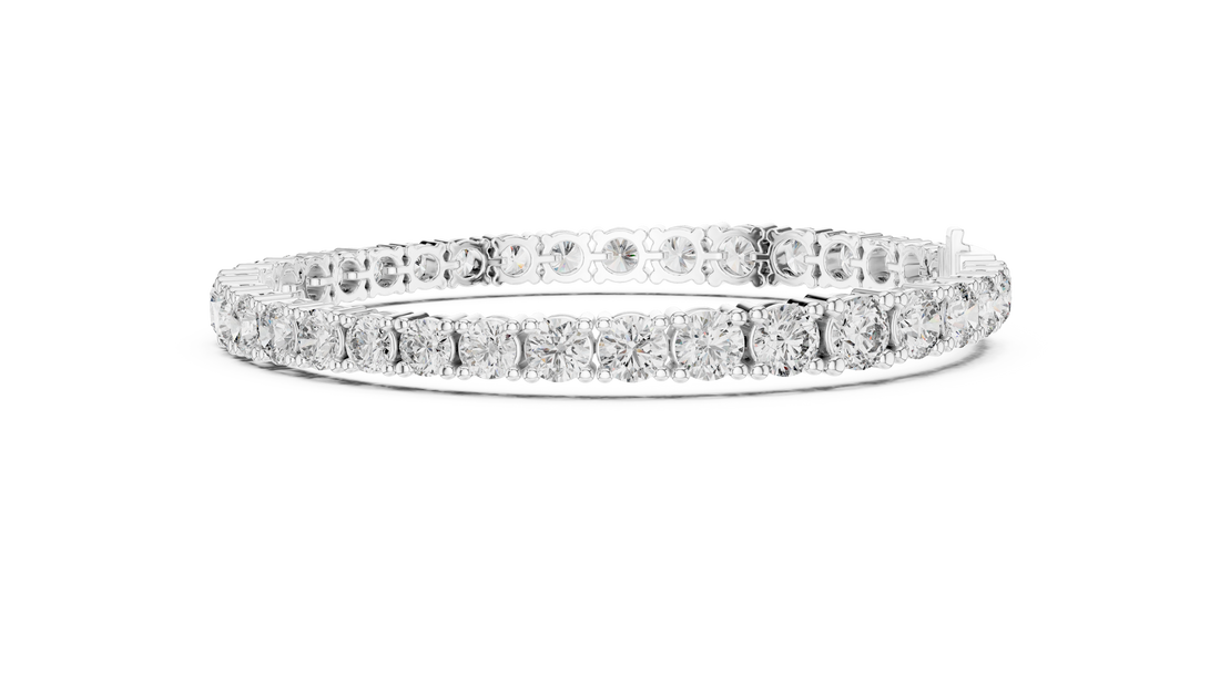 Glamour in Motion 14-KT Premium White Gold 0.25-CT Diamond Bracelet