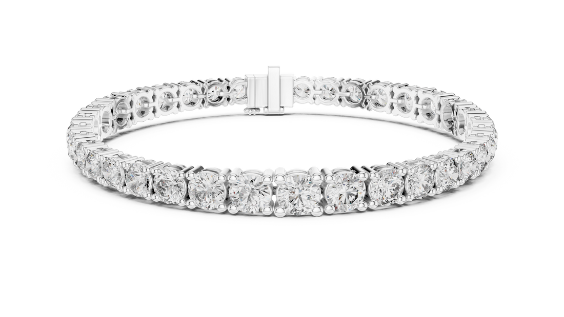 Glamour in Motion 14-KT Premium White Gold 0.25-CT Diamond Bracelet