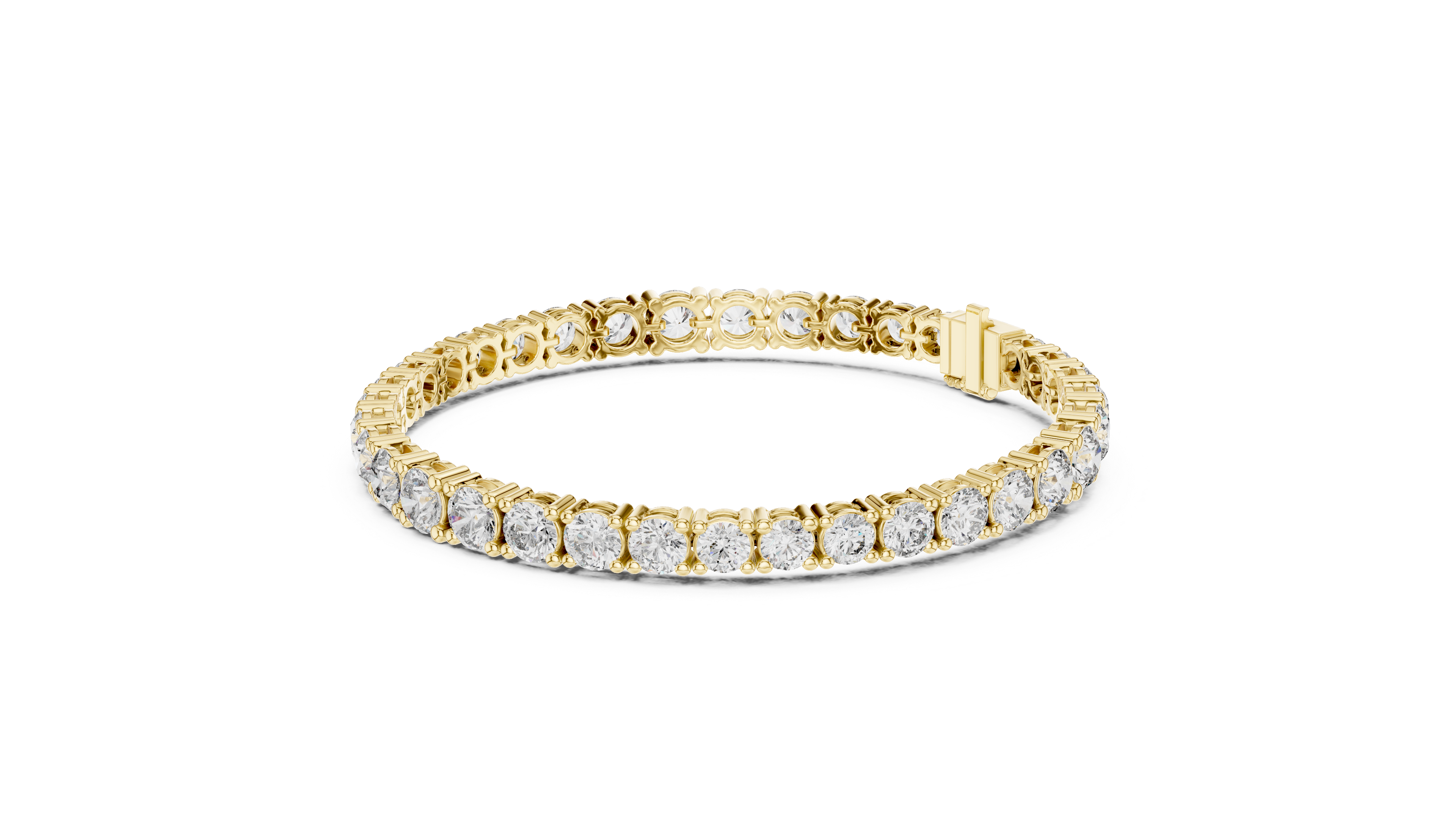 Glamour in Motion 14-KT Premium White Gold 0.25-CT Diamond Bracelet