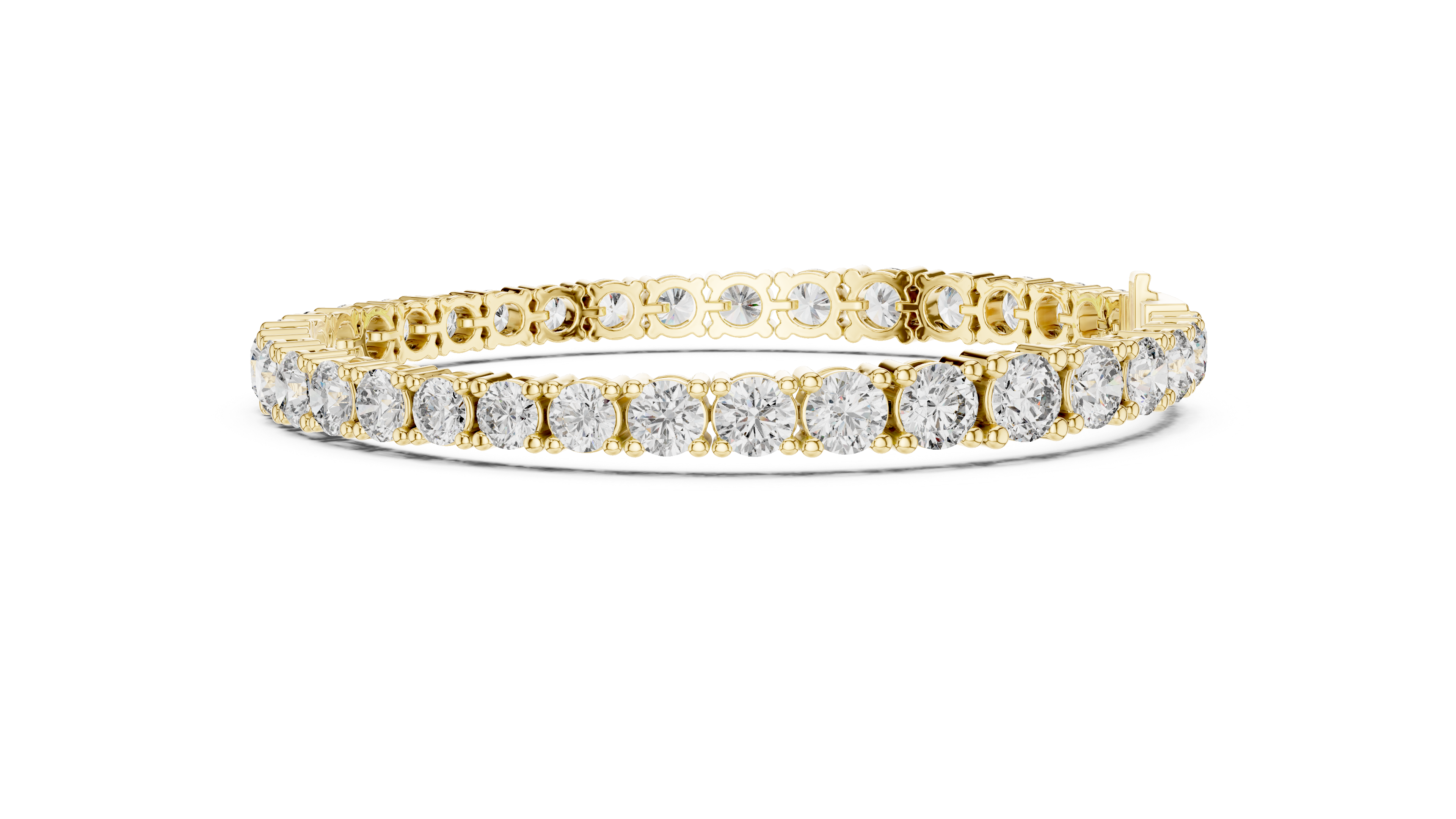Glamour in Motion 14-KT Premium White Gold 0.25-CT Diamond Bracelet