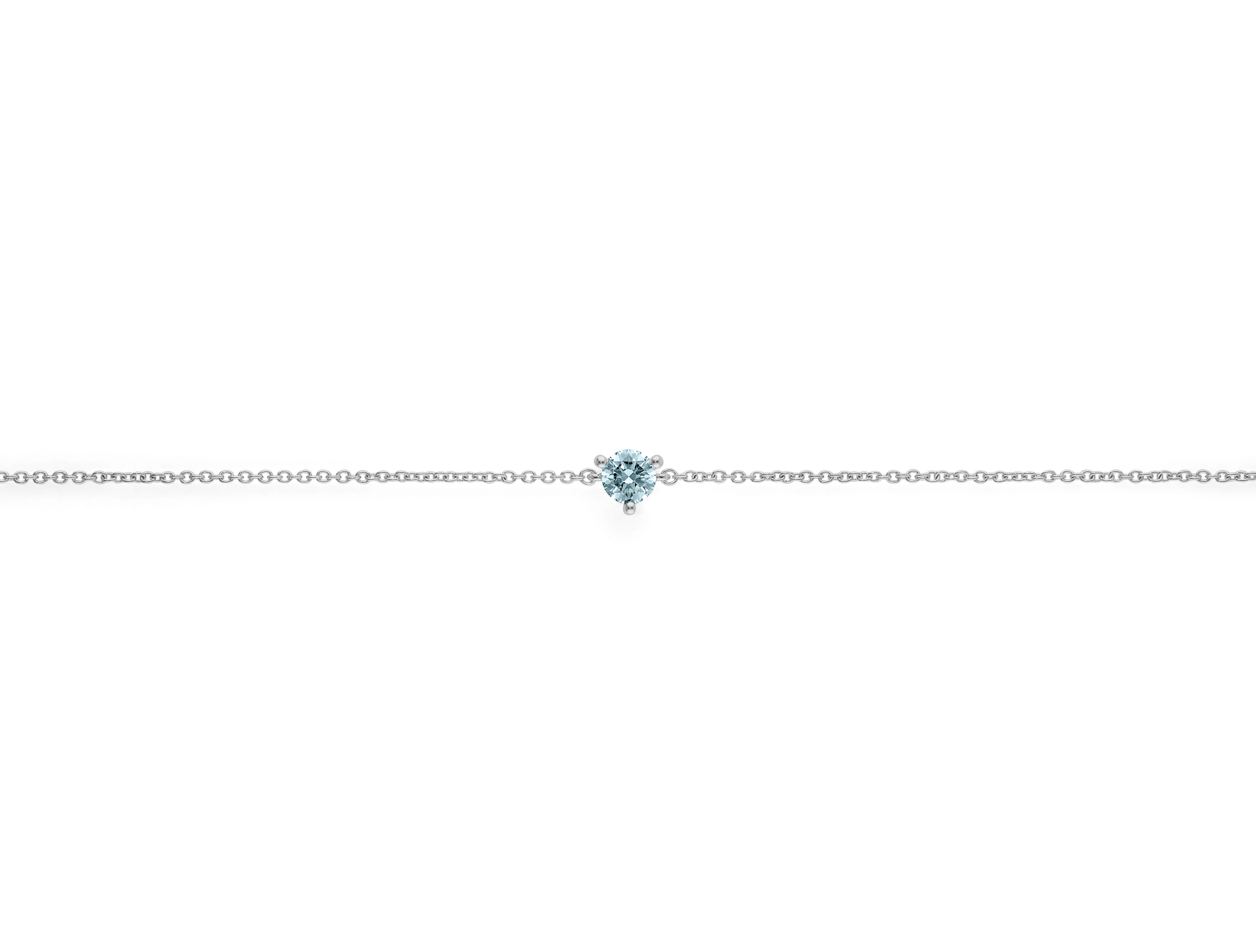 Lab-Grown Diamond ¼ct. Mini Round Brilliant Bracelet | Blue