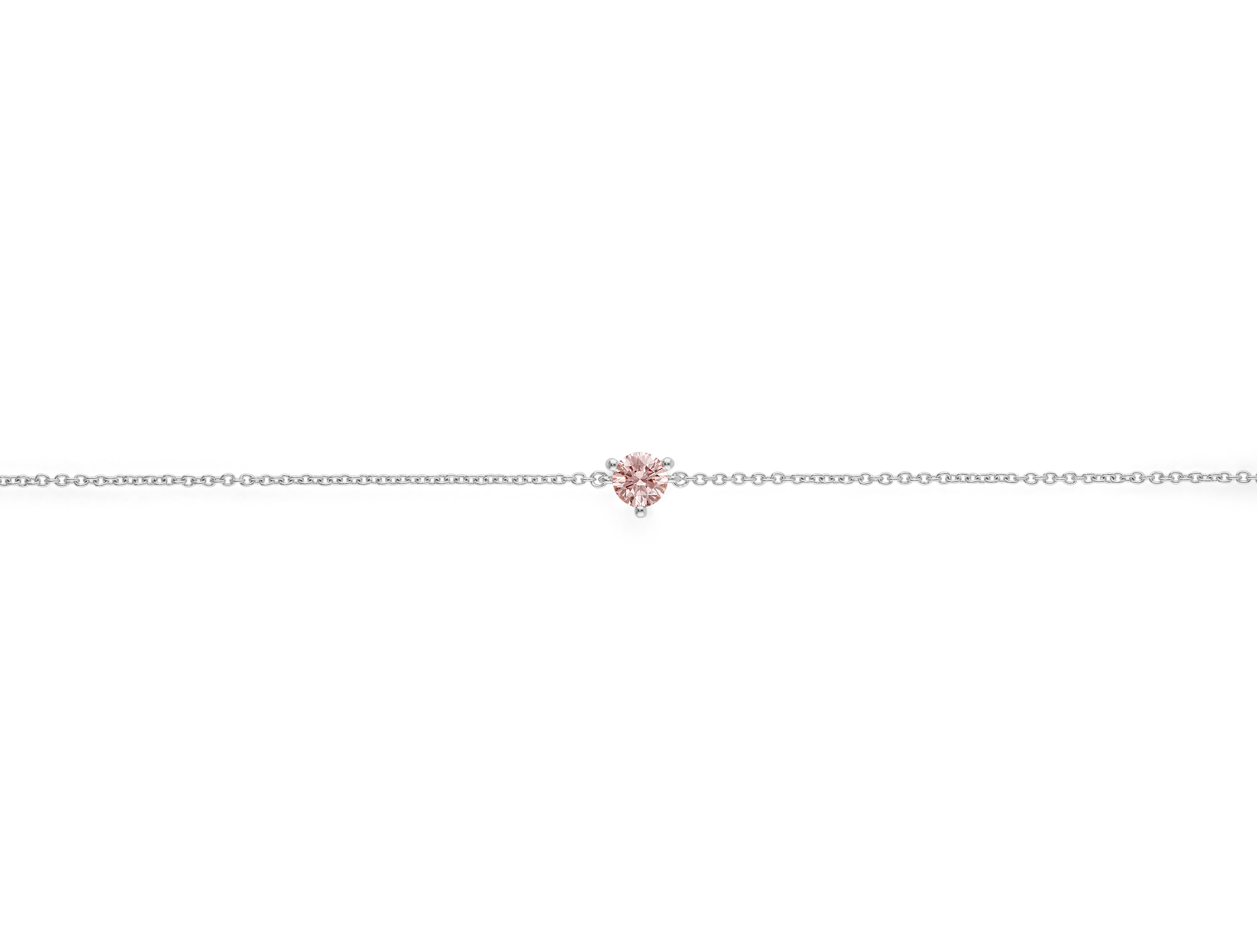 Lab-Grown Diamond ¼ct. Mini Round Brilliant Bracelet | Pink