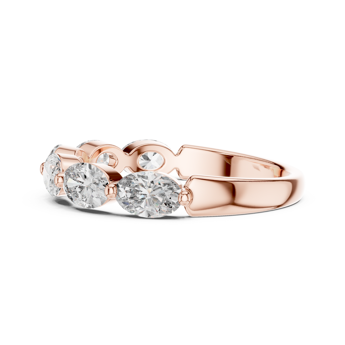 0.25-CT Oval Brilliance Diamond Ring in 14-KT White Gold