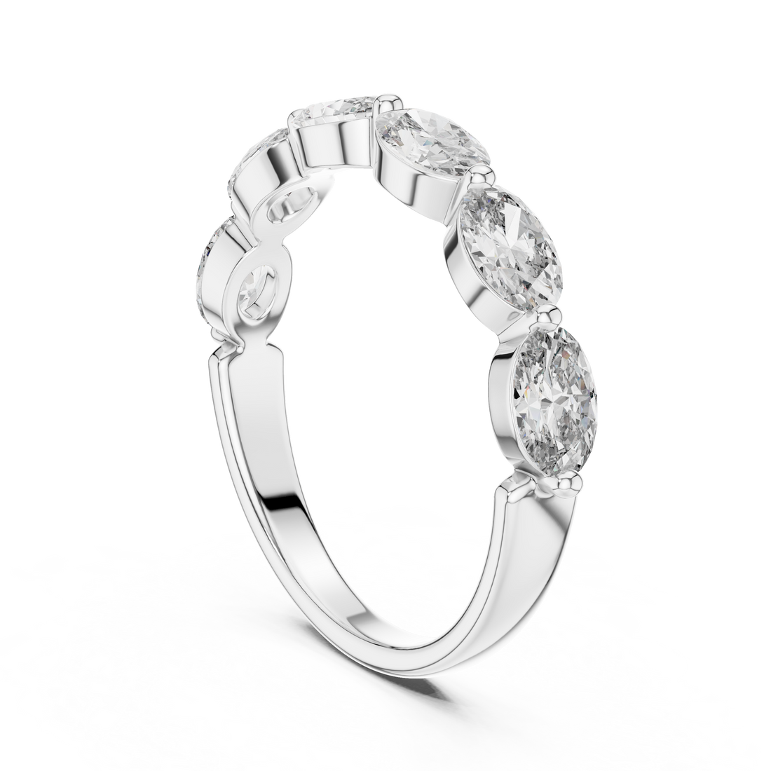 0.25-CT Oval Brilliance Diamond Ring in 14-KT White Gold