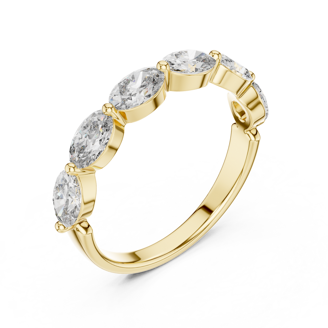 0.25-CT Oval Brilliance Diamond Ring in 14-KT White Gold