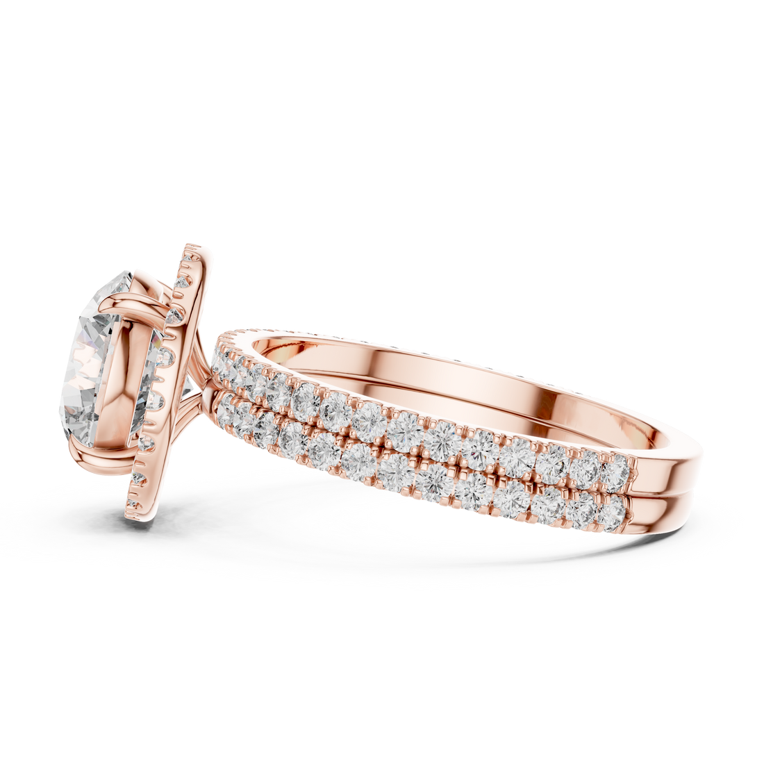 Celestial Spark Halo 2-Ct. Round Diamond Ring in 14-KT Diamond