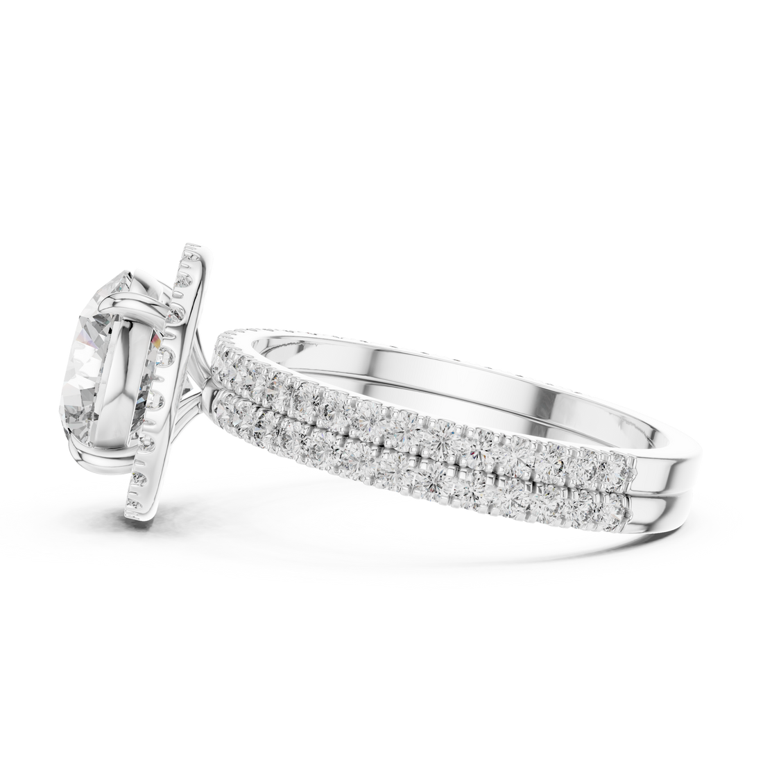 Celestial Spark Halo 2-Ct. Round Diamond Ring in 14-KT Diamond