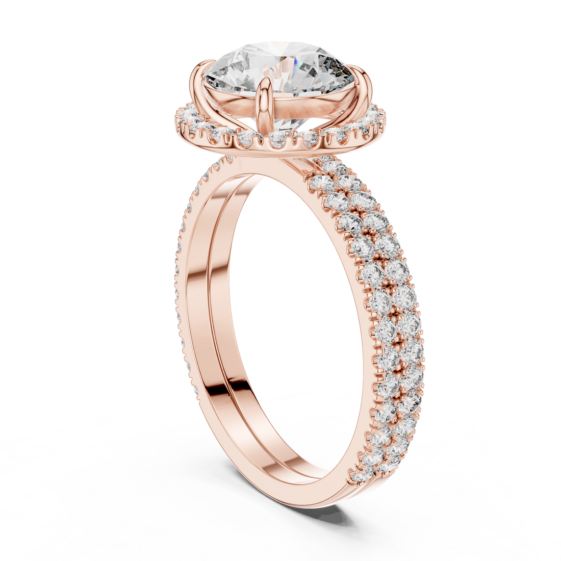 Celestial Spark Halo 2-Ct. Round Diamond Ring in 14-KT Diamond