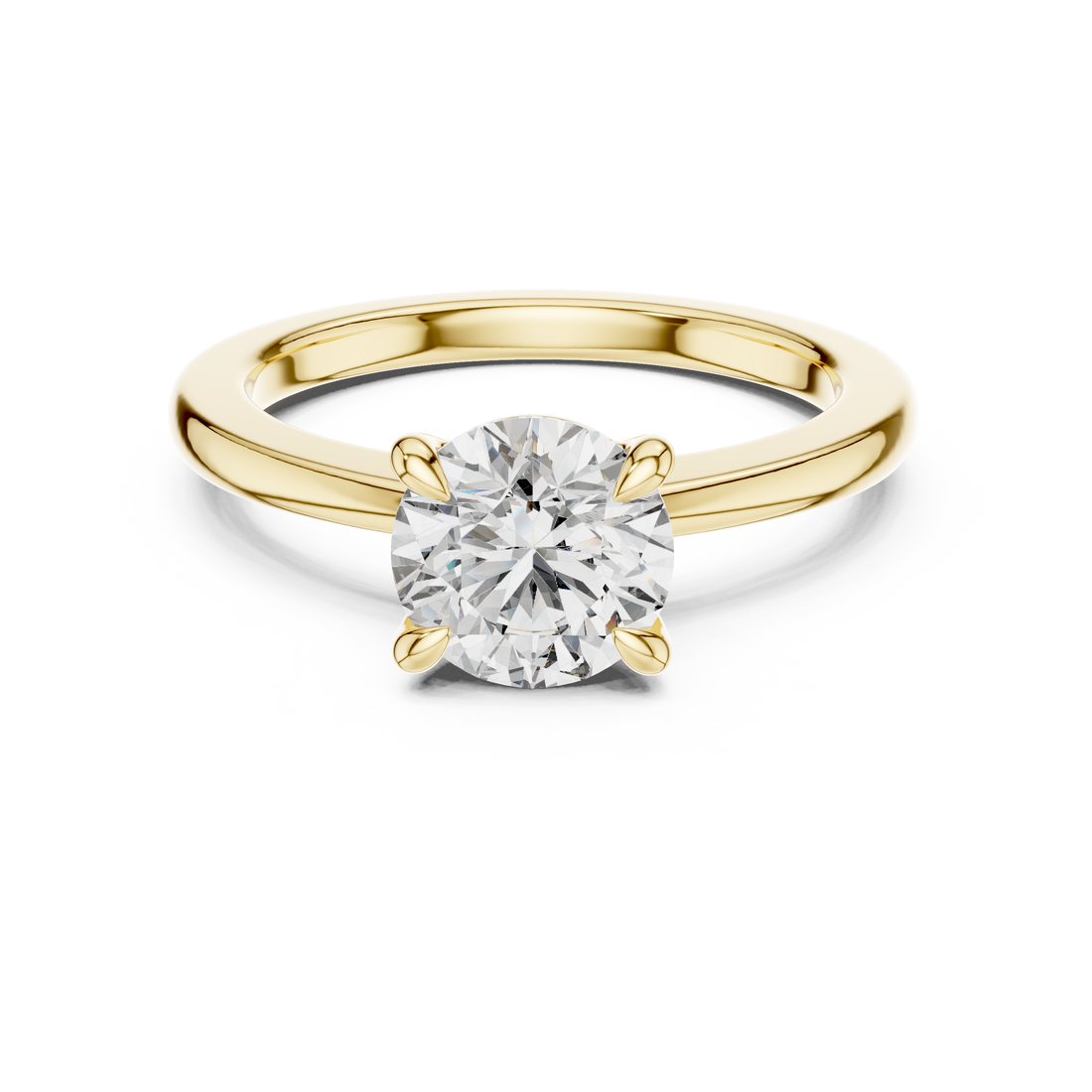 Classic Round Solitaire 1.5-CT Diamond Ring in 14-KT White Gold