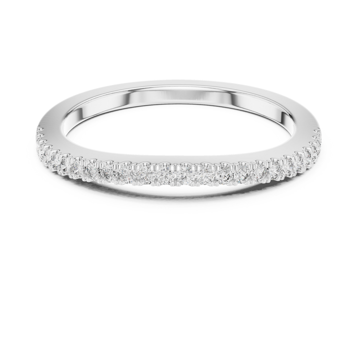 Refined Round Diamond Eternity Ring in 14-KT White Gold