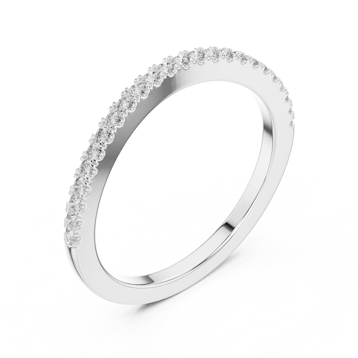 Refined Round Diamond Eternity Ring in 14-KT White Gold