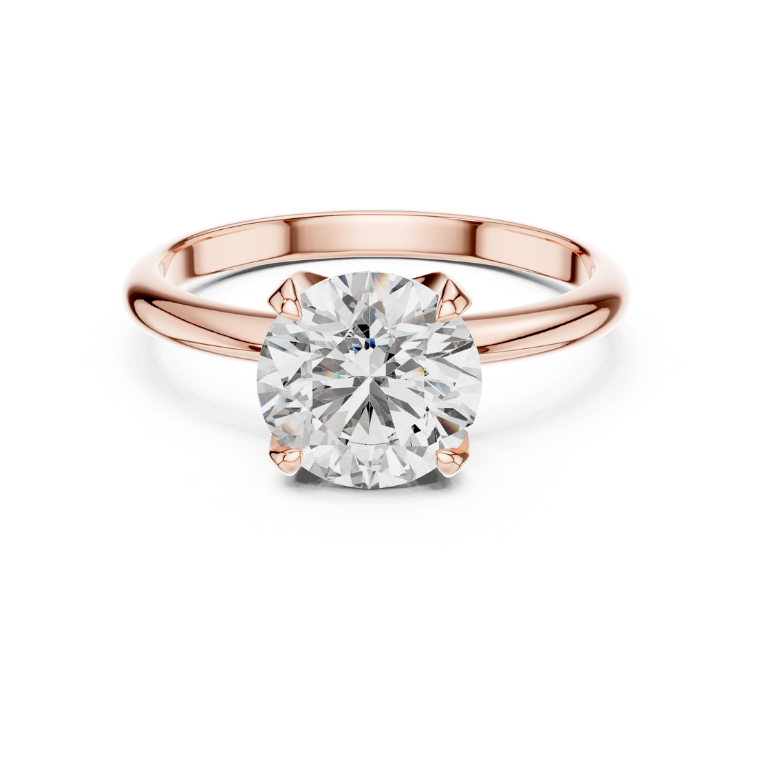 Classic Solitaire 1.5-Ct Round Diamond Ring in 14-KT White Gold