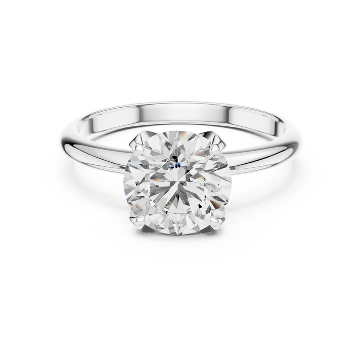 Classic Solitaire 1.5-Ct Round Diamond Ring in 14-KT White Gold