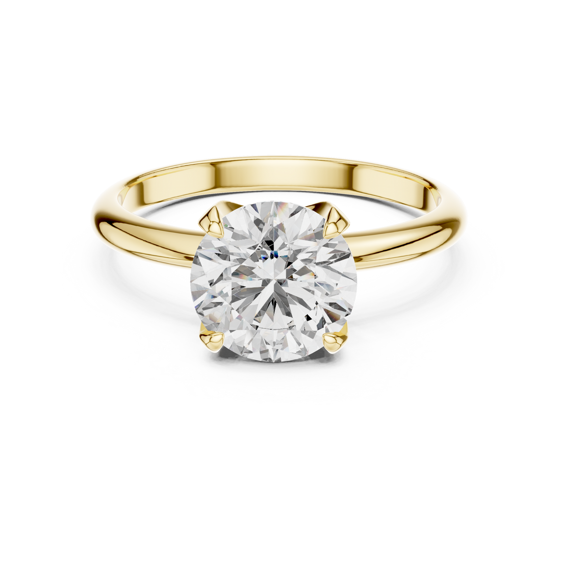 Classic Solitaire 1.5-Ct Round Diamond Ring in 14-KT White Gold