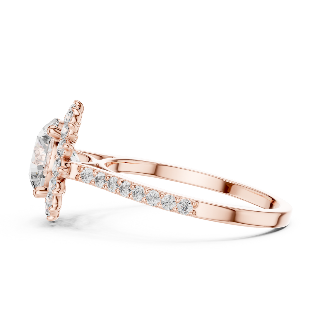 Dazzling Halo 1.5-Ct Round Diamond Engagement Ring in 14-KT White Gold