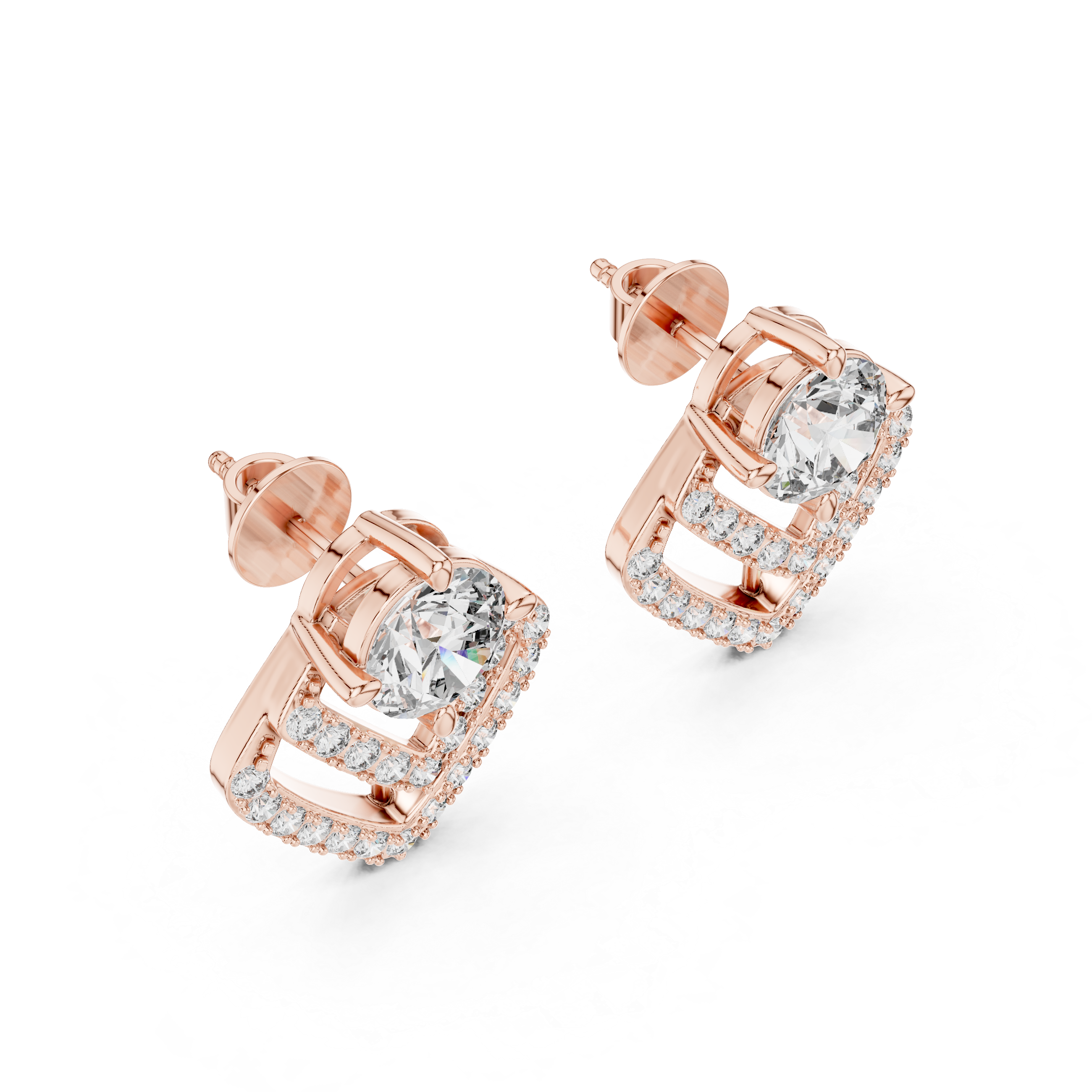 Celestial Glow Diamond 14-KT Stud Earrings