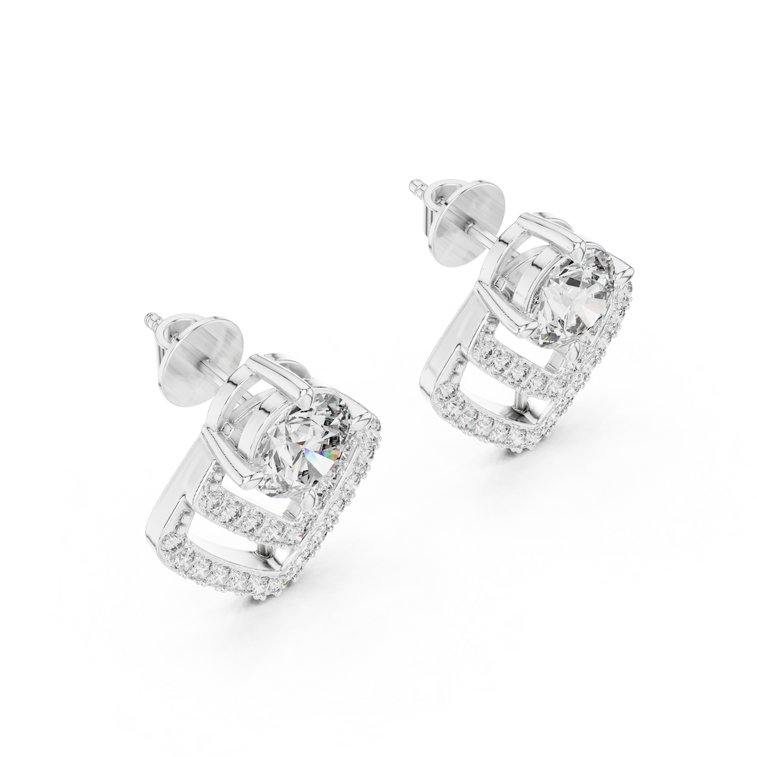 Celestial Glow Diamond 14-KT Stud Earrings