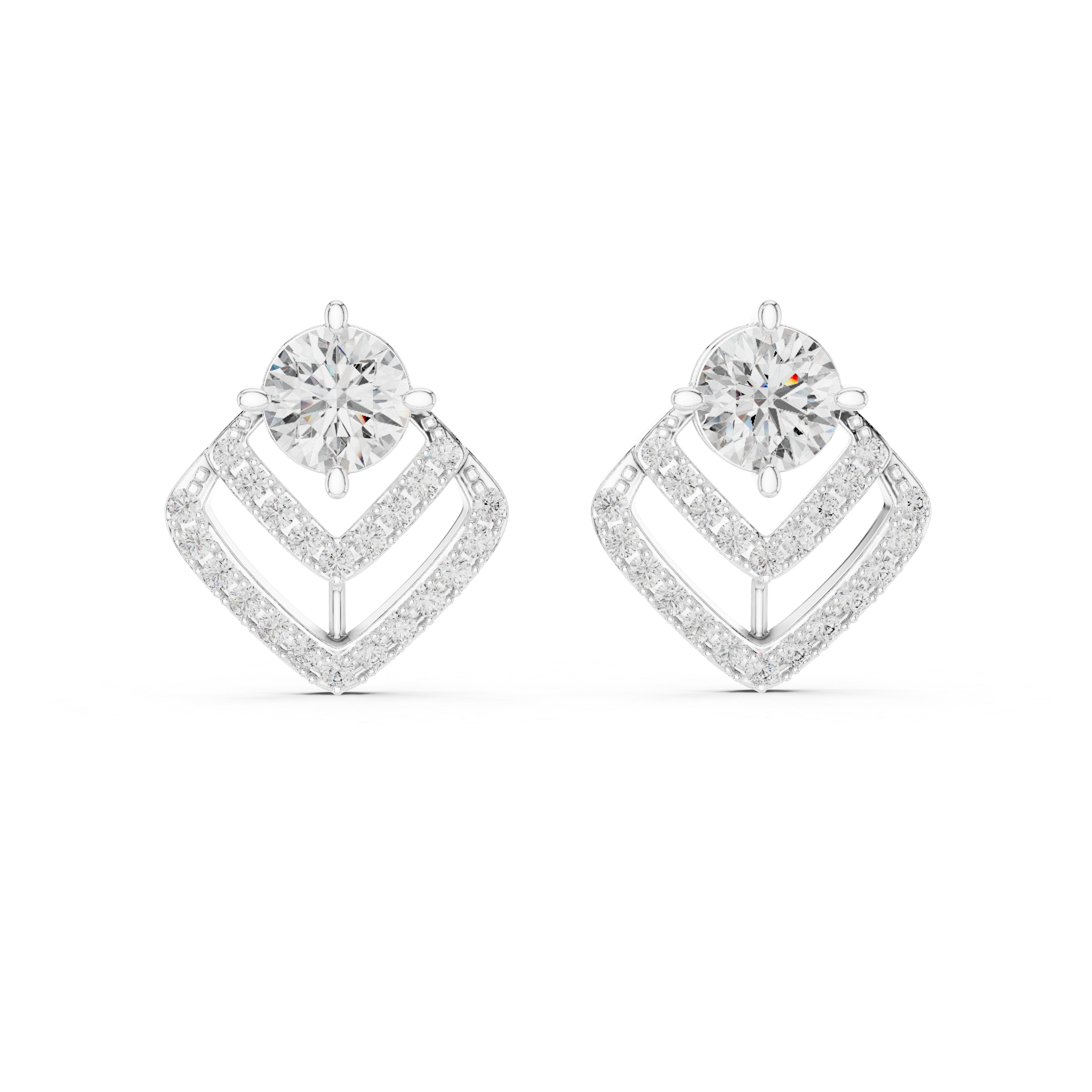 Celestial Glow Diamond 14-KT Stud Earrings