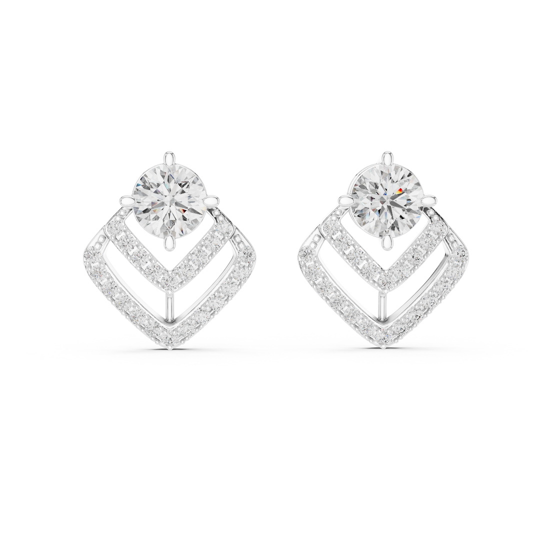 Celestial Glow Diamond 14-KT Stud Earrings