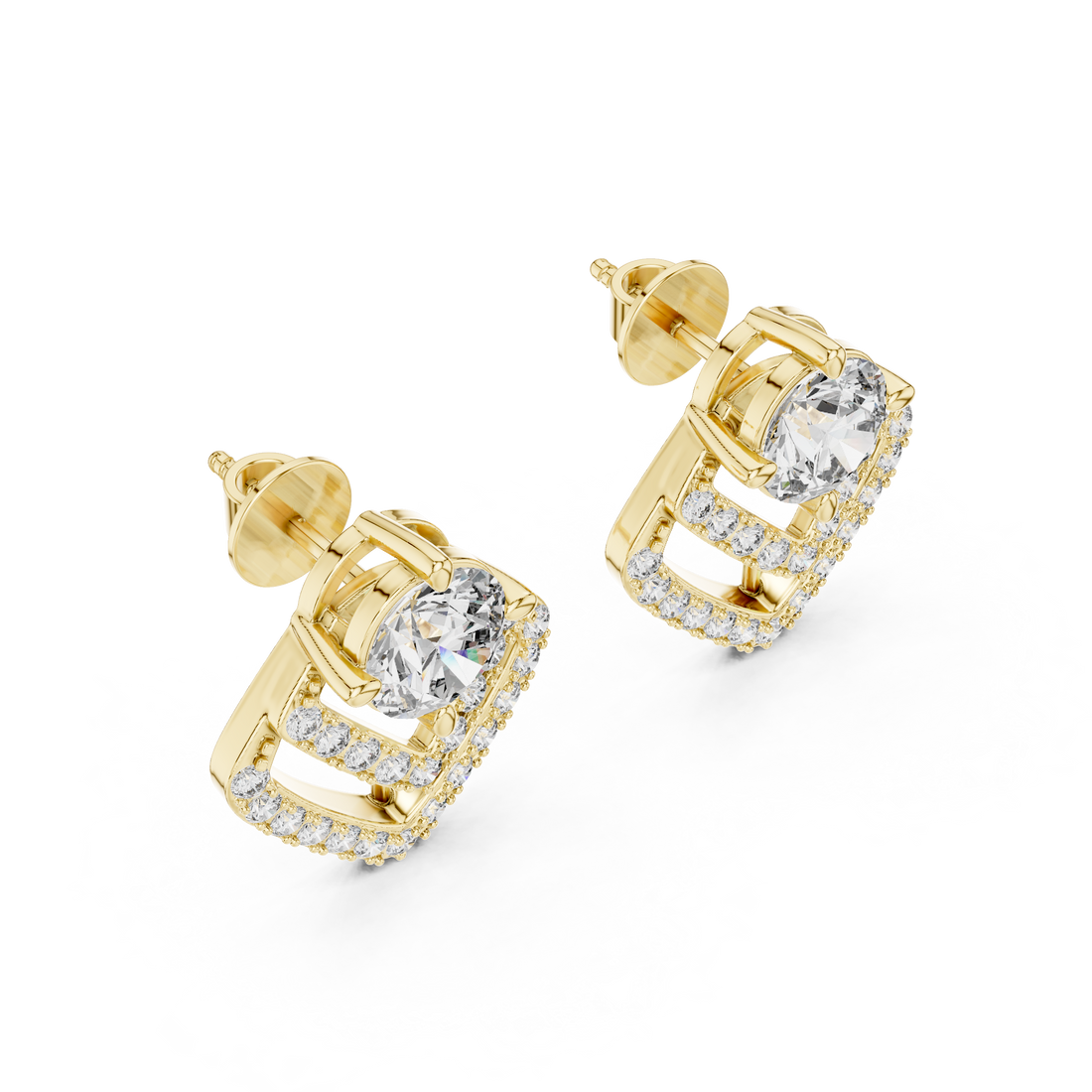 Celestial Glow Diamond 14-KT Stud Earrings