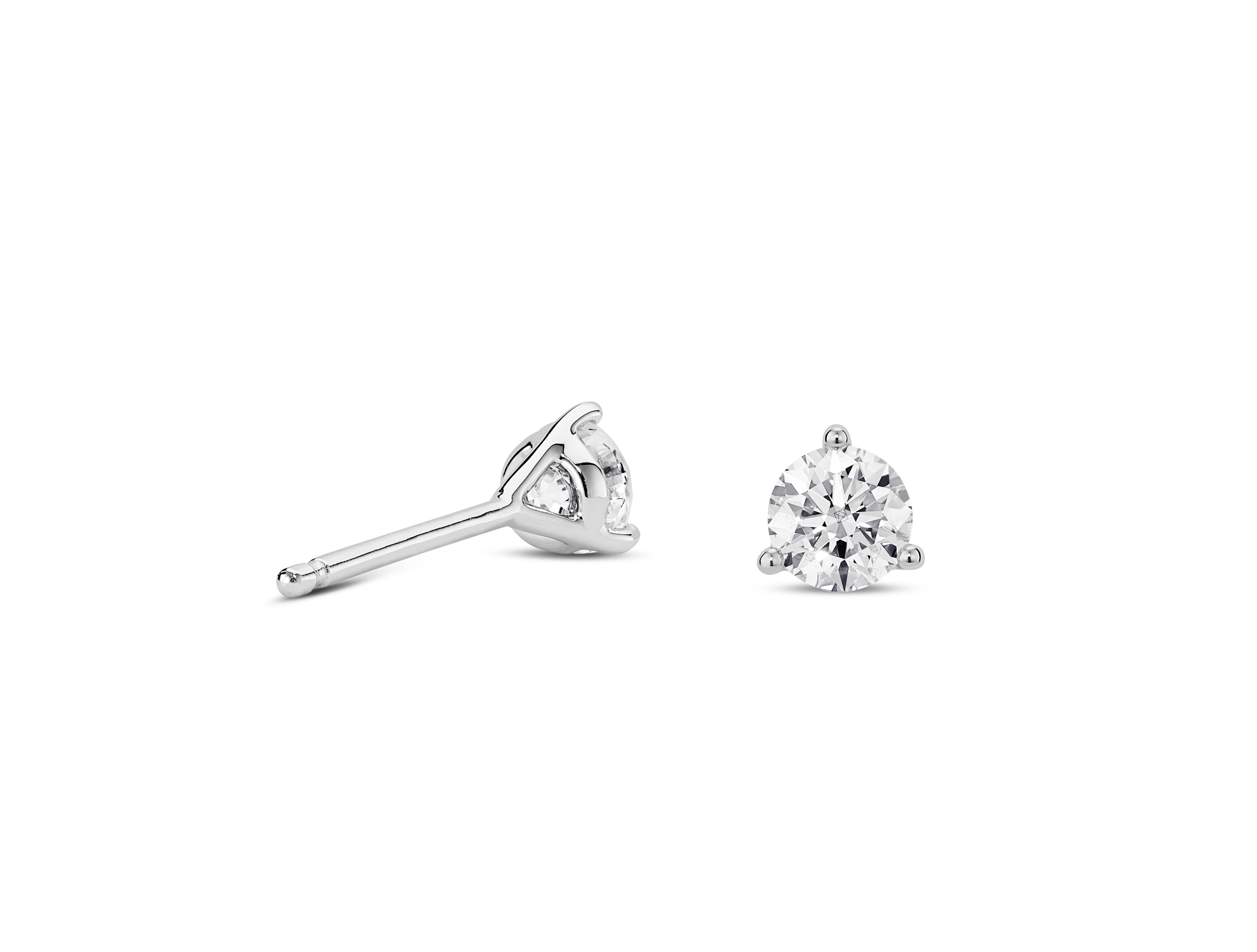 Lab-Grown Diamond ½ct. tw. Round Brilliant Solitaire Studs | White