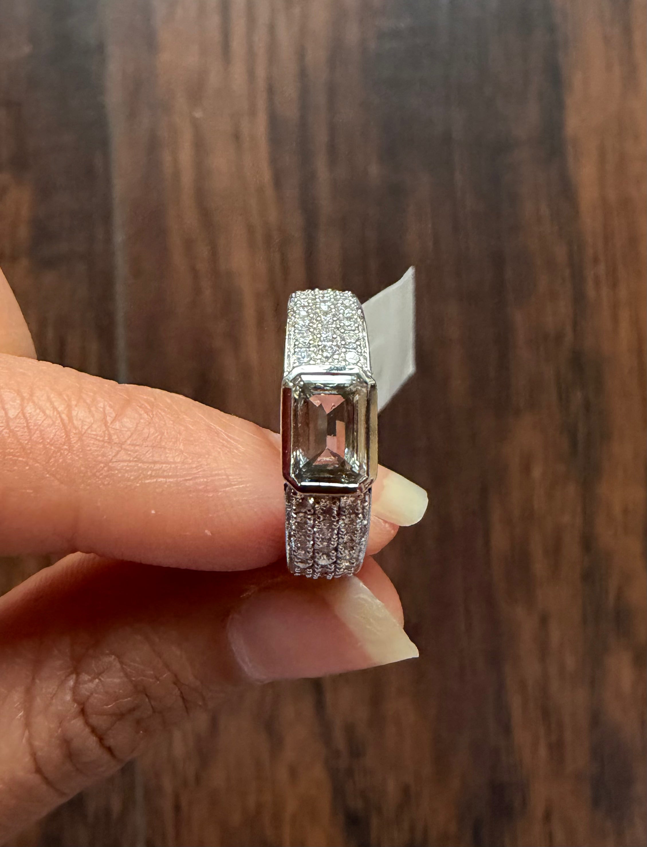 Emerald Cut Men's Lab Diamond Ring
