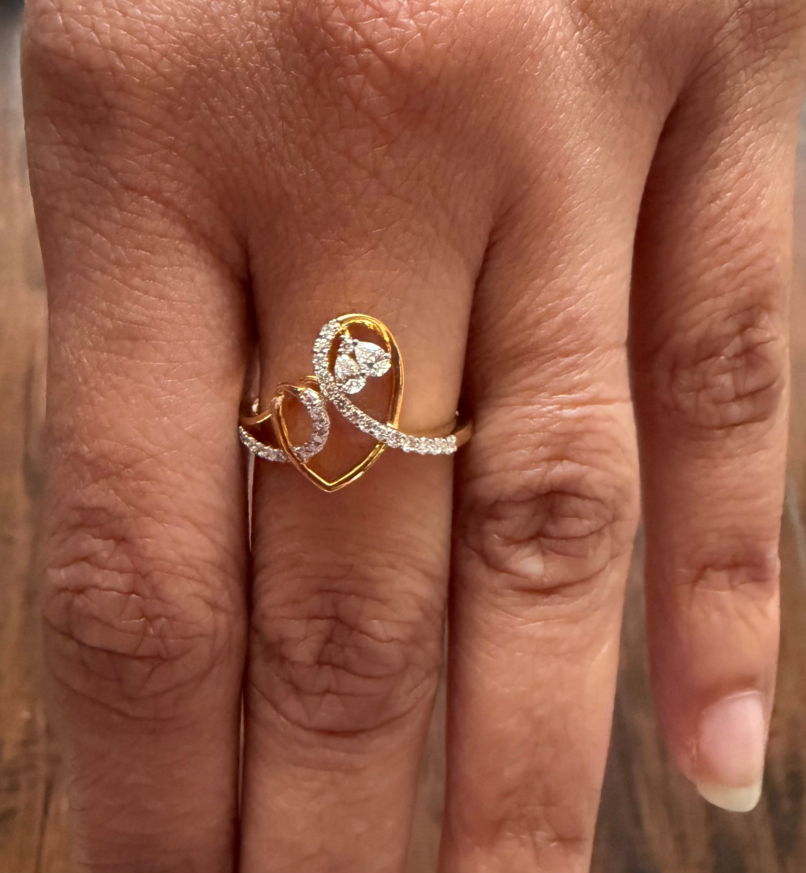 Heart Shape Lab Diamond Ring