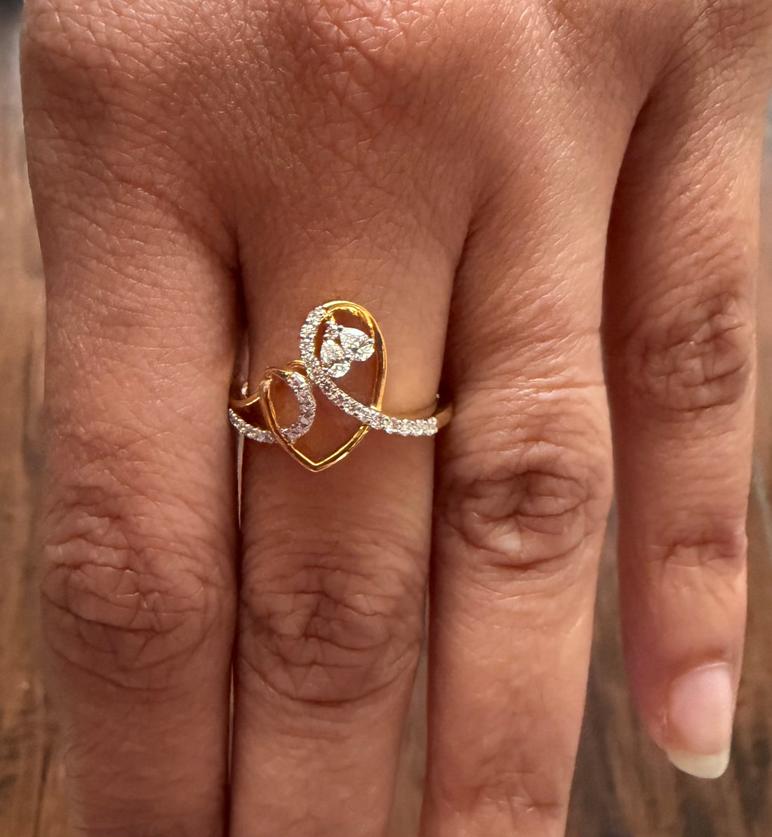 Heart Shape Lab Diamond Ring