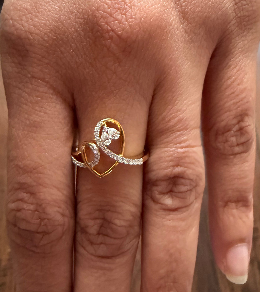 Heart Shape Lab Diamond Ring