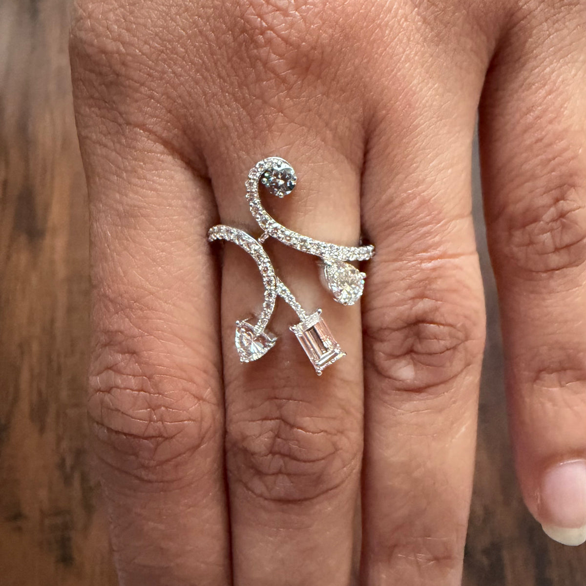 Fancy Shape Lab Diamond Ring – Cali Jewels