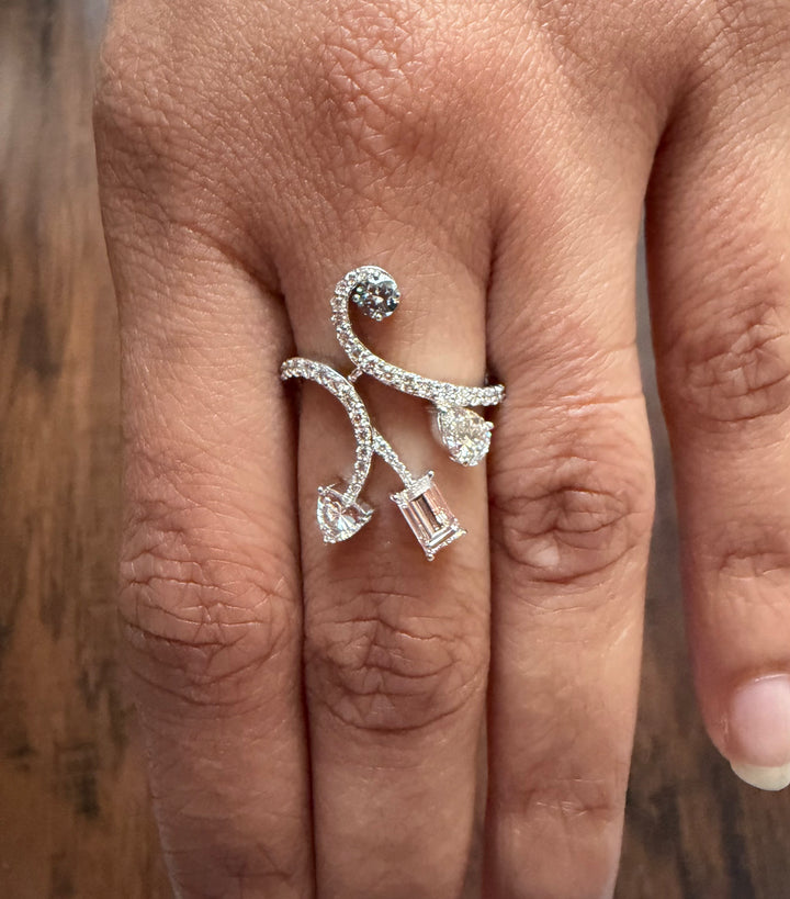 Fancy Shape Lab Diamond Ring