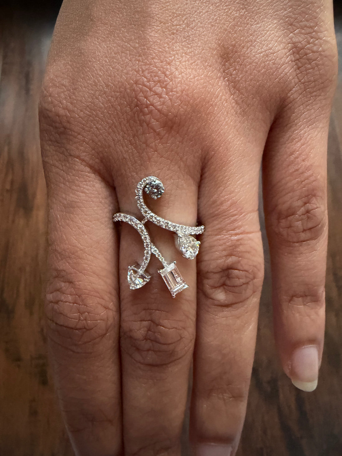 Fancy Shape Lab Diamond Ring