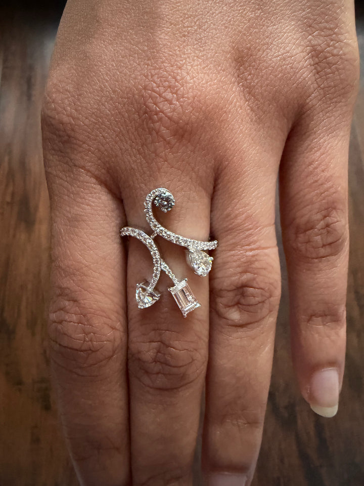 Fancy Shape Lab Diamond Ring