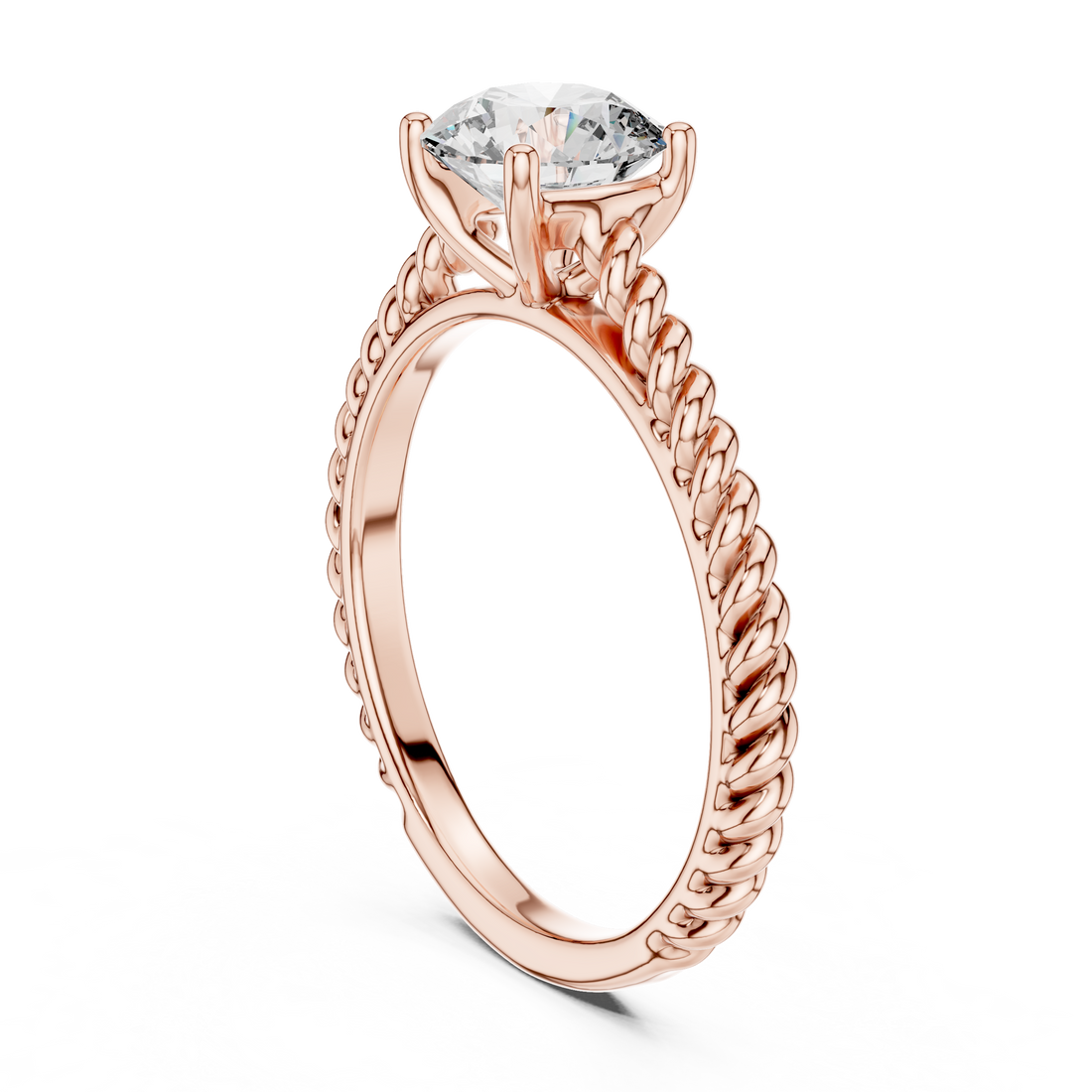 Eternal Sparkle 1-CT Round Cut Diamond Halo Ring in 14-KT White Gold