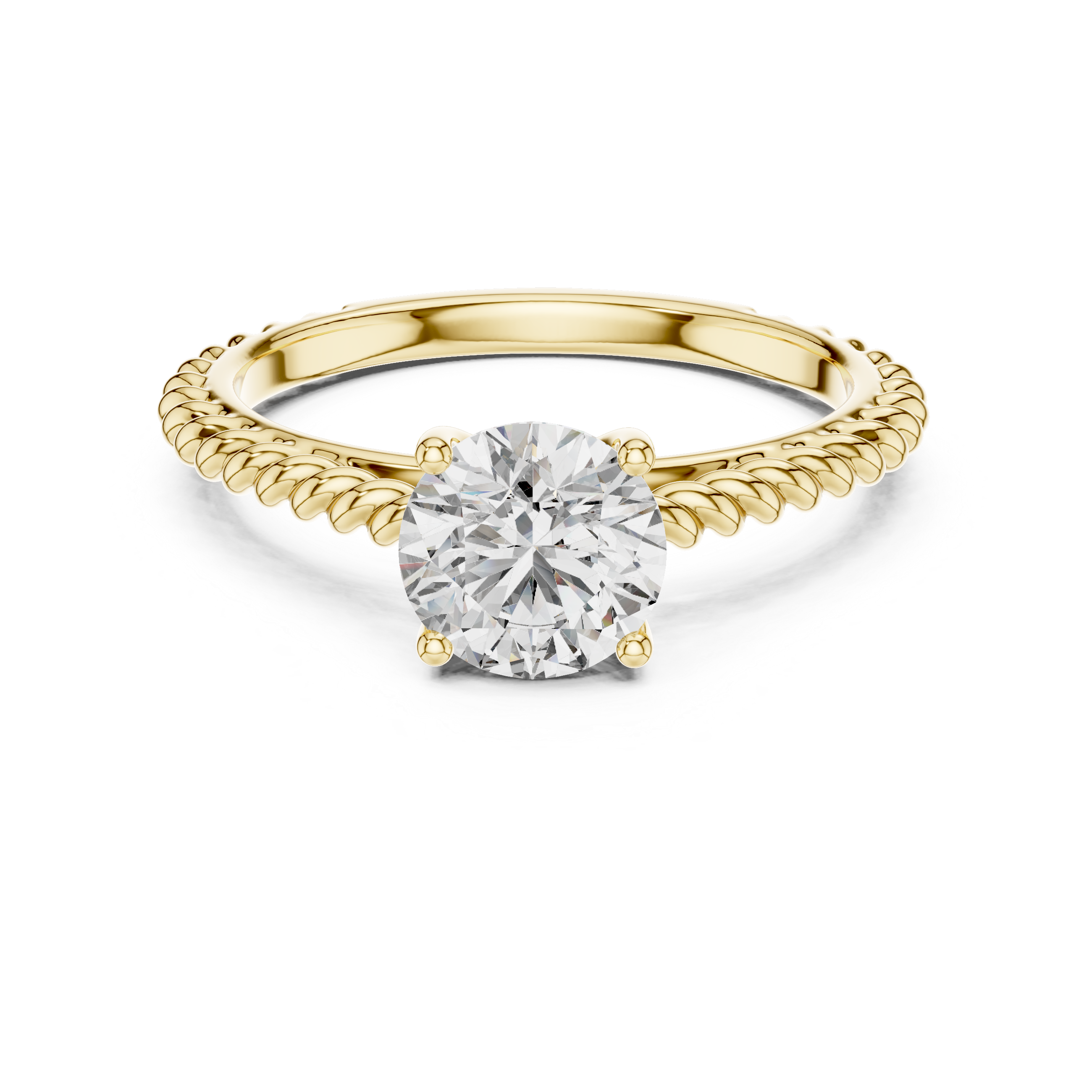 Eternal Sparkle 1-CT Round Cut Diamond Halo Ring in 14-KT White Gold