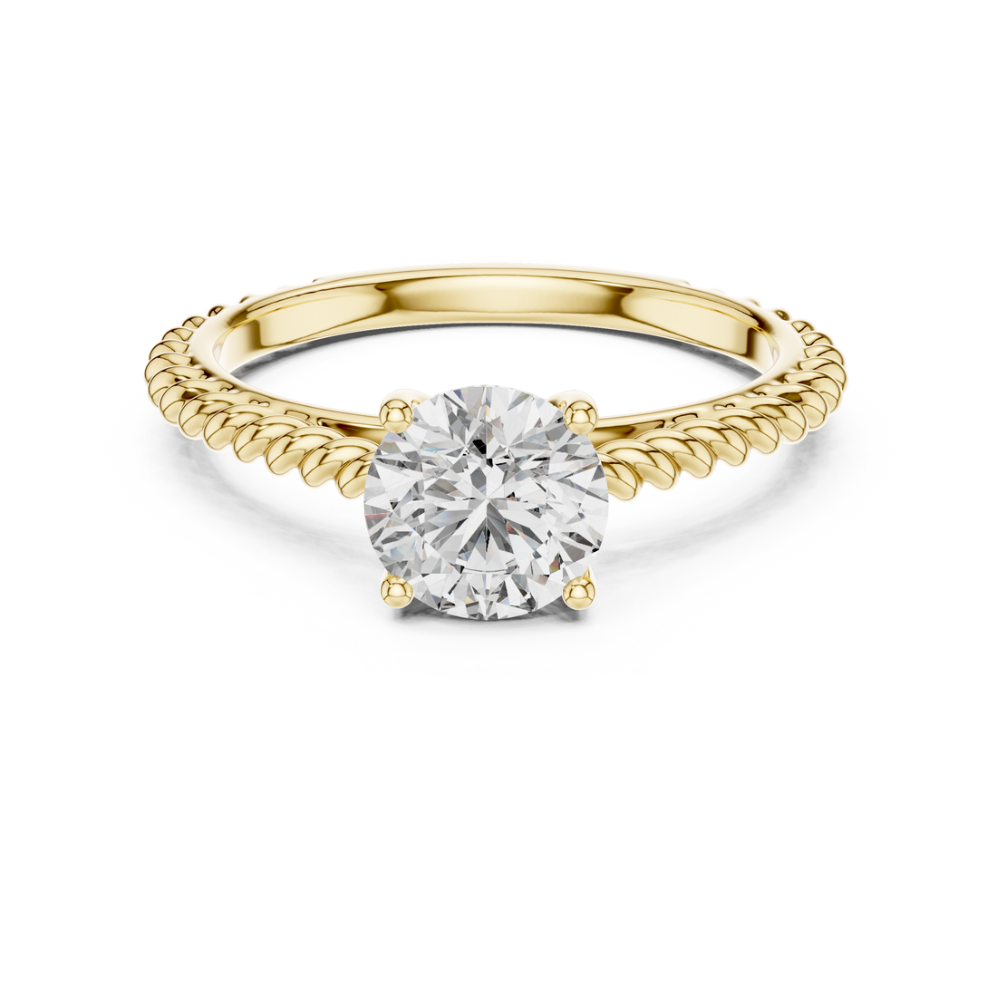 Eternal Sparkle 1-CT Round Cut Diamond Halo Ring in 14-KT White Gold