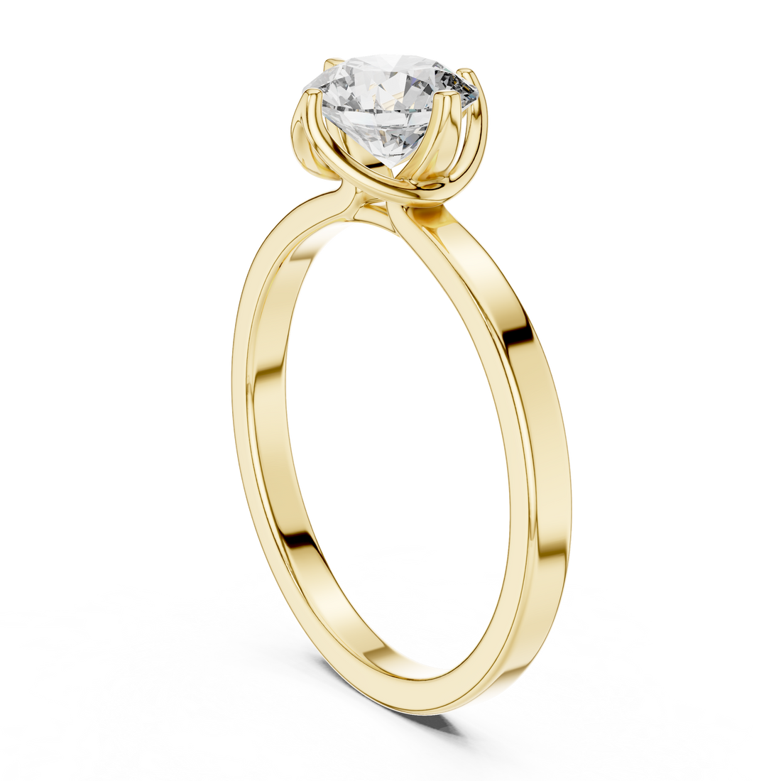 Timeless Twist 1-Ct Round Diamond Solitaire in 14-KT White Gold
