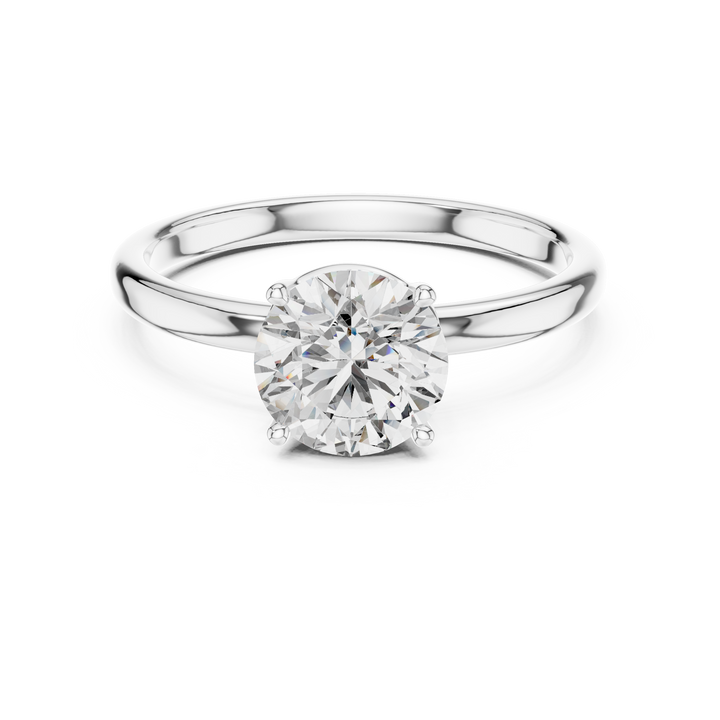 True Light Solitaire 1-Ct Round Diamond Ring in 14-KT White Gold